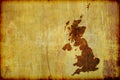 Antique Style Map of Great Britain