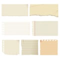 Antique style paper material set Royalty Free Stock Photo