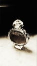 Antique style photo of perfume bottle.