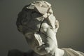 Cracked classical bust in dramatic lighting Royalty Free Stock Photo