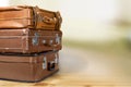 Antique suitcases