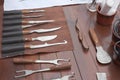 Antique surgical tools Royalty Free Stock Photo