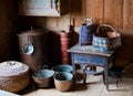 Antique Swedish bowls and baskets