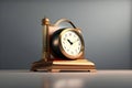 Antique table clock. Royalty Free Stock Photo