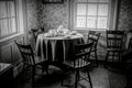 Antique Table Setting at Cape Spear, Newfoundland Royalty Free Stock Photo
