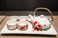 Antique Chinese tea cup set Royalty Free Stock Photo