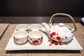 Antique Chinese tea cup set Royalty Free Stock Photo