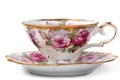 Antique Teacup and Saucer Royalty Free Stock Photo