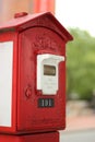 Antique telegraph-based fire alarm box Royalty Free Stock Photo