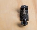 Antique telegraph key on a desk Royalty Free Stock Photo