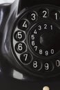 Antique Telephone, dial plate, close up Royalty Free Stock Photo