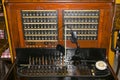 Antique telephone switchboard Royalty Free Stock Photo