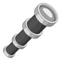 Antique telescope icon monochrome Royalty Free Stock Photo