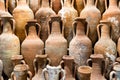 Antique terracotta amphoras Royalty Free Stock Photo