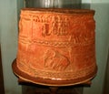 Antique terracotta paddy granary in the museum