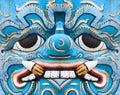 Antique Thai blue face giant