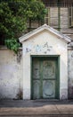 Antique Thai colonial style entrance gate. Royalty Free Stock Photo