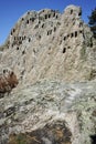 Antique Thracian Sanctuary Eagle Rocks near town of Ardino, Kardzhali Region Royalty Free Stock Photo