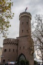 antique tower of the former city wall in Cologne,Germany