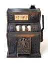 Antique toy slot machine Royalty Free Stock Photo