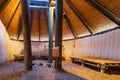 Antique traditional house display in the Chickasaw Cultural Center