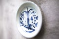Antique traditional porcelain decorated on wall normally found in asian walls