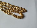 Antique Traditional Women Gold Chain on white background