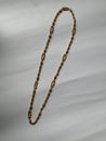 Antique Traditional Women Gold Chain on white background