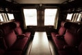 Antique train interior Royalty Free Stock Photo