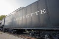 Antique train Pere Marquette N-1 Berkshire 1223 steam locomotive at Grand Haven Michigan