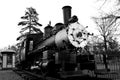 Antique Train in Railway Yard Royalty Free Stock Photo