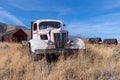Antique Truck Abandoned In A Farm Field