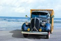 Antique truck at the beach