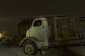 Antique Truck in front of Abandoned Barn Royalty Free Stock Photo