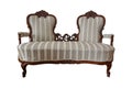 Antique two-seater chair Royalty Free Stock Photo