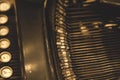 Antique typewriter close up Royalty Free Stock Photo