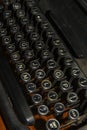 Antique typewriter keyboard