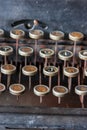Antique Typewriter Keys Royalty Free Stock Photo