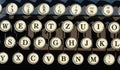 Antique typewriter keys