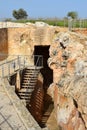 Antique underground reservoir, Zippori, Israel Royalty Free Stock Photo