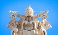 Antique Vatican symbol located in Saint Peter Square, Rome, Italy Royalty Free Stock Photo