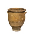 Antique vessel in the palace of Knossos on Crete in Greece isolated Royalty Free Stock Photo