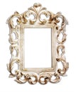 Antique victorian style frame. isolated on white