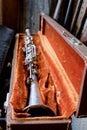 Antique Vintage Clarinet and Velvet Lined Case