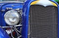 Antique Vintage Hot Rod Car Close-up Blue Royalty Free Stock Photo