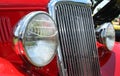 Antique Vintage Hot Rod Car Close-up Red Royalty Free Stock Photo
