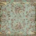 Antique Vintage paisley indian background