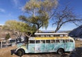 Antique Vintage Rusted School Autobus Junk