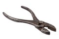 Antique vintage rusty wire pliers, or combination pliers or lineman\'s pliers Royalty Free Stock Photo