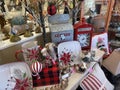 Antique vintage shop holiday display gift items